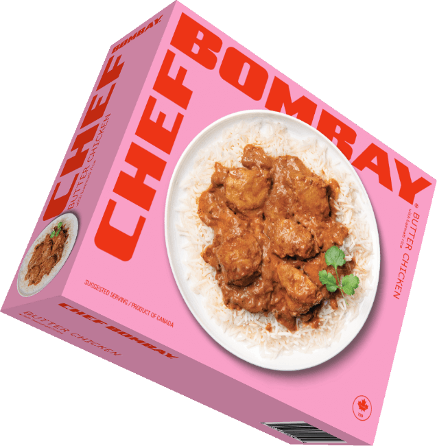 Butter chicken product box.